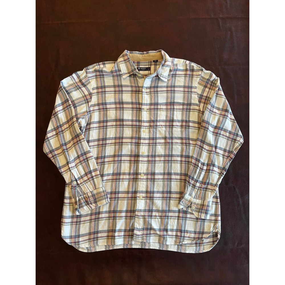 Cremieux Classics Mens XL Plaid Button Down Shirt Long Sleeve Multi-Color